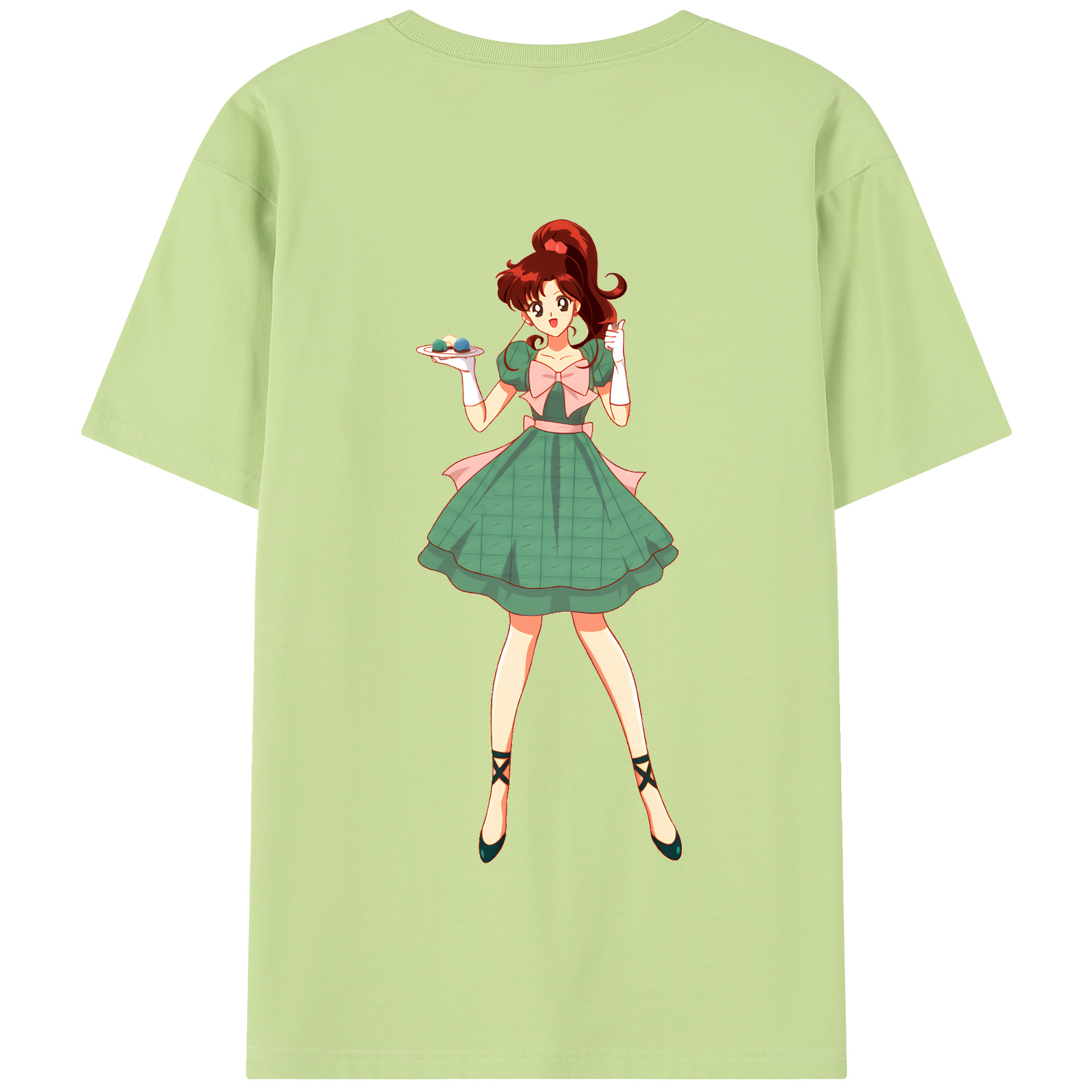 （画像用） 美少女戦士セーラームーン 木野 まこと きの まこと Sailor Moon Kino Makoto （セーラージュピター；Sailor Jupiter） 綿100％半袖Tシャツ（背面プリント）